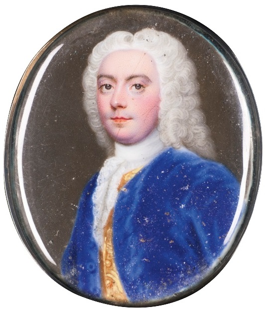 Gentleman ca. 1720 by Christian Friedrich Zincke  Sothebys The Duchess Sale May 27-28 2015 Lot 337